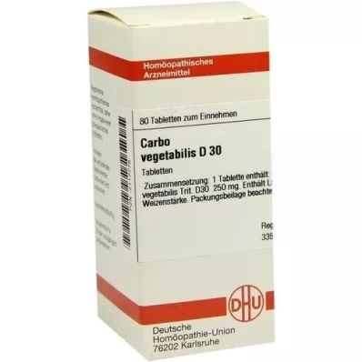 CARBO VEGETABILIS D 30 compresse, 80 pz CARBO VEGETABILIS D 30 compresse, 80 pz
