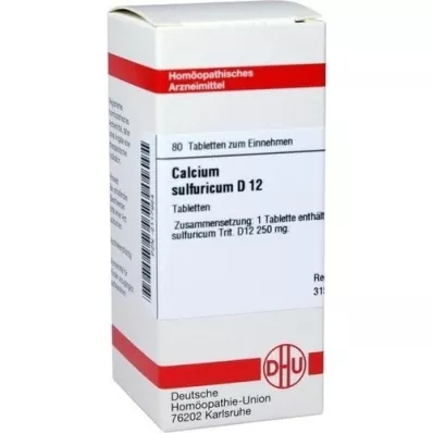 CALCIUM SULFURICUM D 12 compresse, 80 pz