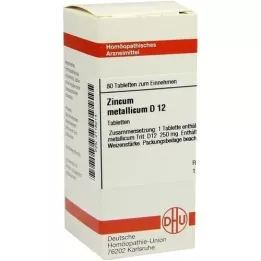 ZINCUM METALLICUM D 12 compresse, 80 pz