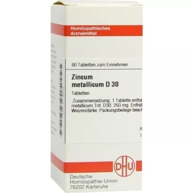 ZINCUM METALLICUM D 30 compresse, 80 pz ZINCUM METALLICUM D 30 compresse, 80 pz