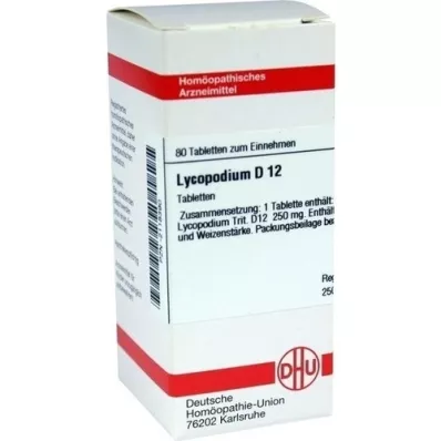 LYCOPODIUM D 12 compresse, 80 pz