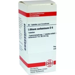 LITHIUM CARBONICUM D 6 compresse, 80 pz