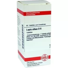 LAPIS ALBUS D 6 compresse, 80 pz
