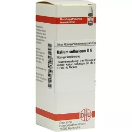 KALIUM SULFURICUM D 6 Diluizione, 20 ml