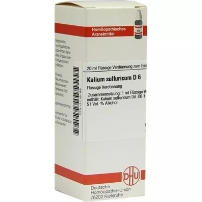 KALIUM SULFURICUM D 6 Diluizione, 20 ml