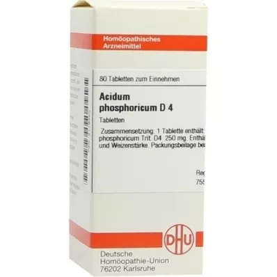 ACIDUM PHOSPHORICUM D 4 compresse, 80 pz
