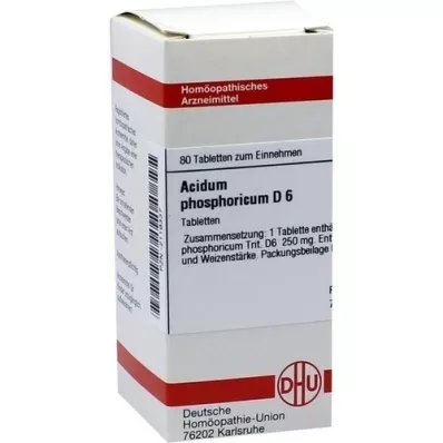 ACIDUM PHOSPHORICUM D 6 compresse, 80 pz