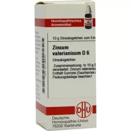 ZINCUM VALERIANICUM D 6 globuli, 10 g