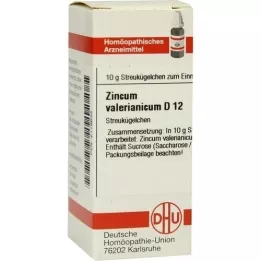 ZINCUM VALERIANICUM D 12 globuli, 10 g