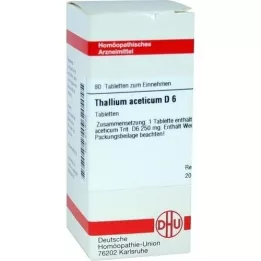 THALLIUM ACETICUM D 6 compresse, 80 pz