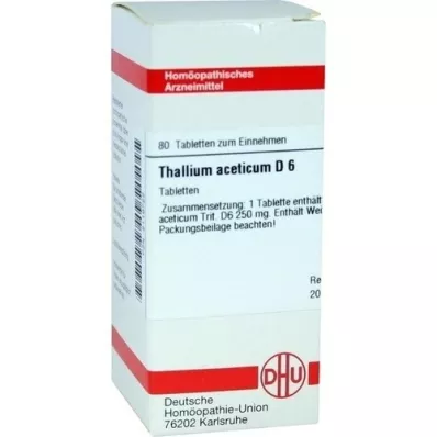 THALLIUM ACETICUM D 6 compresse, 80 pz THALLIUM ACETICUM D 6 compresse, 80 pz