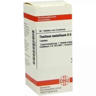 THALLIUM METALLICUM D 6 compresse, 80 pz THALLIUM METALLICUM D 6 compresse, 80 pz