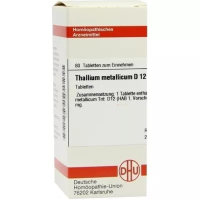 THALLIUM METALLICUM D 12 compresse, 80 pz