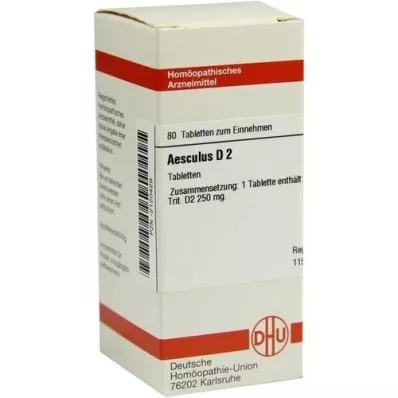 AESCULUS D 2 compresse, 80 pz