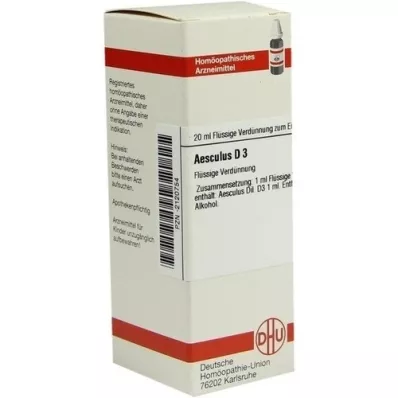 AESCULUS Diluizione D 3, 20 ml AESCULUS Diluizione D 3, 20 ml