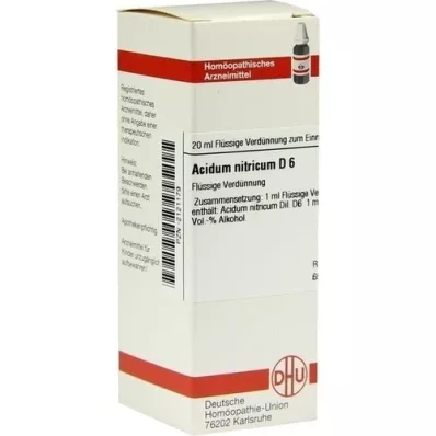 ACIDUM NITRICUM D 6 Diluizione, 20 ml