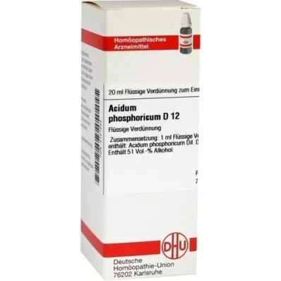 ACIDUM PHOSPHORICUM Diluizione D 12, 20 ml