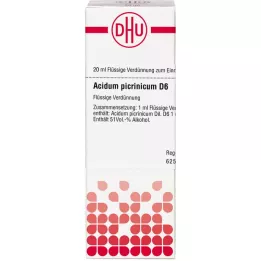 ACIDUM PICRINICUM D 6 Diluizione, 20 ml