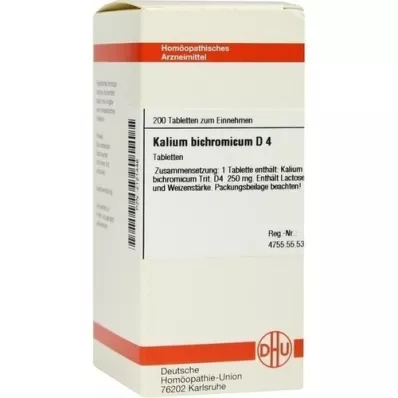 KALIUM BICHROMICUM D 4 compresse, 200 pz