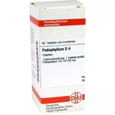 PODOPHYLLUM D 4 compresse, 80 pz