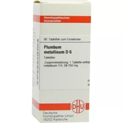 PLUMBUM METALLICUM D 6 compresse, 80 pz