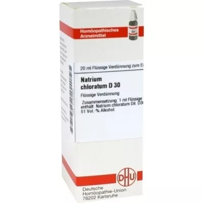 NATRIUM CHLORATUM Diluizione D 30, 20 ml NATRIUM CHLORATUM Diluizione D 30, 20 ml