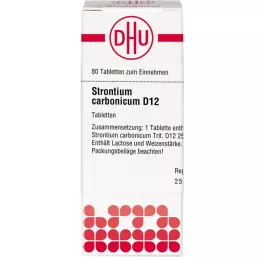 STRONTIUM CARBONICUM D 12 compresse, 80 pz