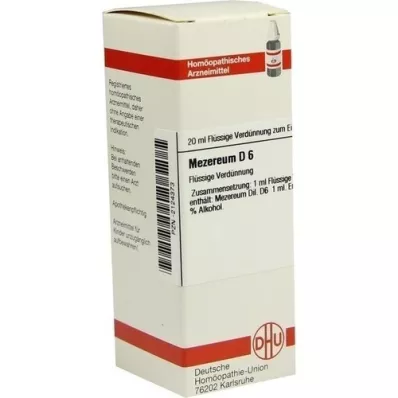 MEZEREUM D 6 Diluizione, 20 ml MEZEREUM D 6 Diluizione, 20 ml