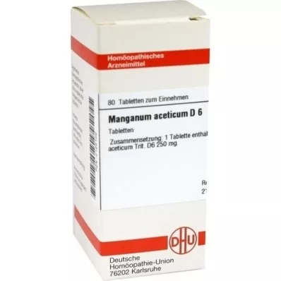 MANGANUM ACETICUM D 6 compresse, 80 pz MANGANUM ACETICUM D 6 compresse, 80 pz