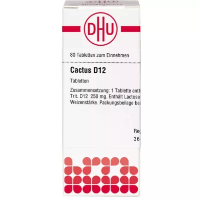 CACTUS D 12 compresse, 80 pz CACTUS D 12 compresse, 80 pz