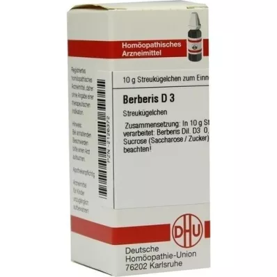 BERBERIS D 3 globuli, 10 g BERBERIS D 3 globuli, 10 g
