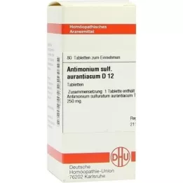 ANTIMONIUM SULFURATUM aurantiacum D 12 compresse, 80 pz