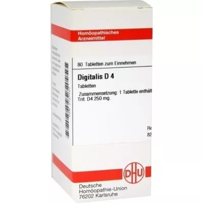 DIGITALIS D 4 compresse, 80 pz