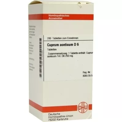 CUPRUM ACETICUM D 6 compresse, 200 pz CUPRUM ACETICUM D 6 compresse, 200 pz