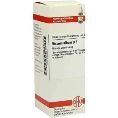 VISCUM ALBUM Diluizione D2, 20 ml VISCUM ALBUM Diluizione D2, 20 ml
