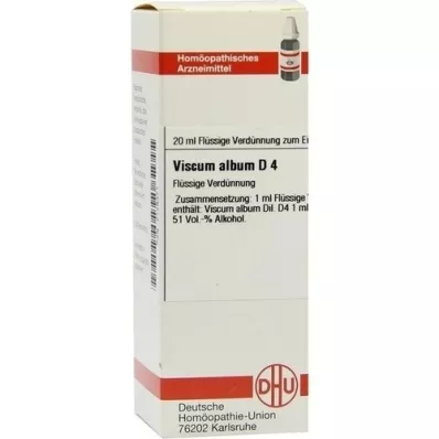 VISCUM ALBUM Diluizione D 4, 20 ml VISCUM ALBUM Diluizione D 4, 20 ml