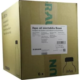 AQUA AD iniettabili con soluzione per infusione con cappuccio combinato, 6X1000 ml
