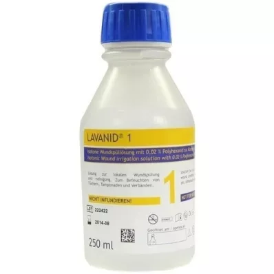 LAVANID 1 soluzione per lirrigazione della ferita, 250 ml