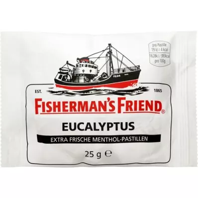 FISHERMANS FRIEND Eucalipto con pastiglie di zucchero, 25 g FISHERMANS FRIEND Eucalipto con pastiglie di zucchero, 25 g