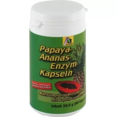 PAPAYA ANANAS Capsule di enzimi, 60 pz