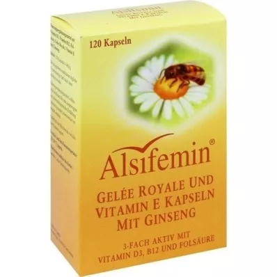 ALSIFEMIN Pappa Reale+Vit.E con Ginseng capsule, 120 pz