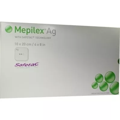 MEPILEX Medicazione in schiuma di Ag 10x20 cm sterile, 5 pz