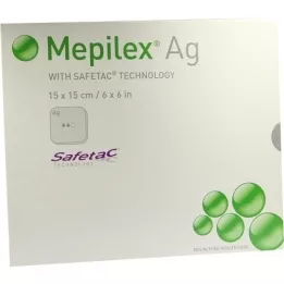 MEPILEX Medicazione in schiuma di Ag 15x15 cm sterile, 5 pz