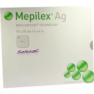 MEPILEX Medicazione in schiuma di Ag 15x15 cm sterile, 5 pz