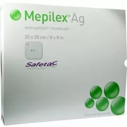 MEPILEX Medicazione in schiuma di Ag 20x20 cm sterile, 5 pz