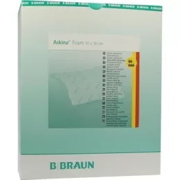 ASKINA Medicazione id.in schiuma 10x10 cm sterile antiaderente, 10 pz