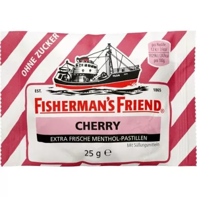 FISHERMANS FRIEND Ciliegia senza pastiglie di zucchero, 25 g FISHERMANS FRIEND Ciliegia senza pastiglie di zucchero, 25 g