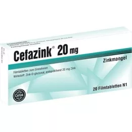 CEFAZINK Compresse rivestite con film da 20 mg, 20 pz