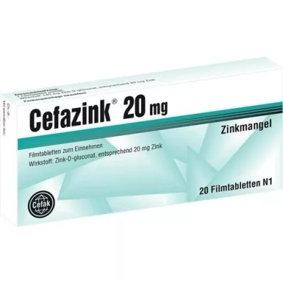 CEFAZINK Compresse rivestite con film da 20 mg, 20 pz CEFAZINK Compresse rivestite con film da 20 mg, 20 pz