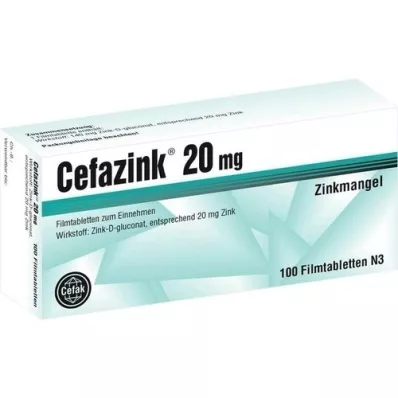 CEFAZINK Compresse rivestite con film da 20 mg, 100 pz CEFAZINK Compresse rivestite con film da 20 mg, 100 pz